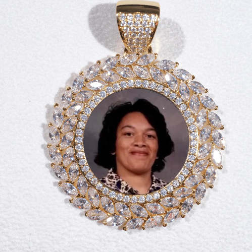 Large 3D Wheat Ear Custom Picture Pendant