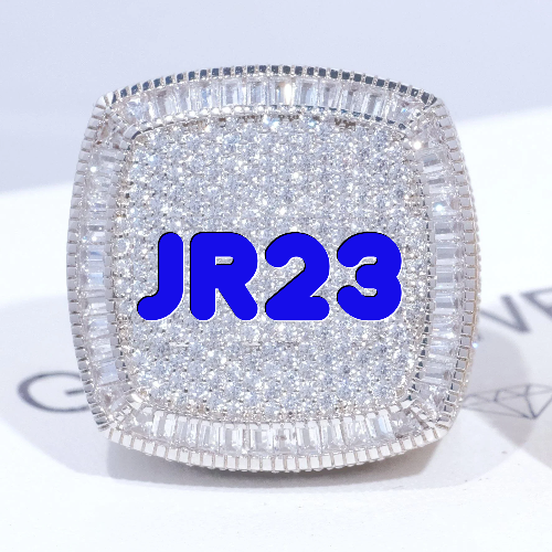 CUSTOM LETTER 3D ICED RING