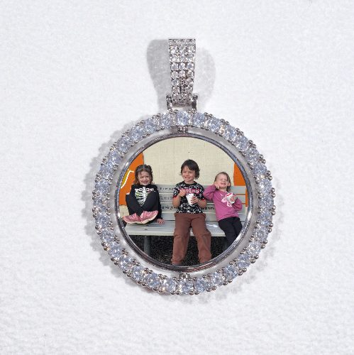 3D Spinning 2-Faced Custom Picture Pendant