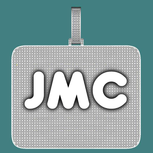 CUSTOM LETTER NECKLACE 3D BIG SQUARE