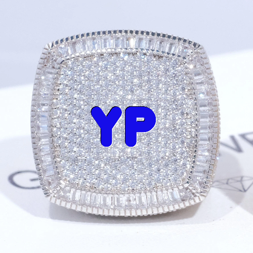 CUSTOM LETTER 3D ICED RING