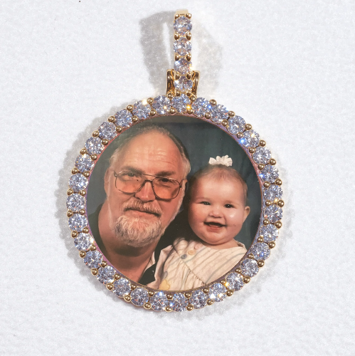 3D CIRCLE CUSTOM PICTURE PENDANT SMALL SIZE