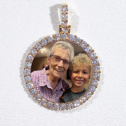 3D CIRCLE CUSTOM PICTURE PENDANT SMALL SIZE
