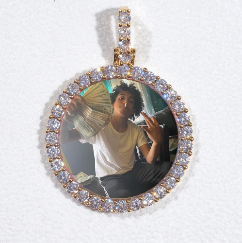 3D CIRCLE CUSTOM PICTURE PENDANT SMALL SIZE