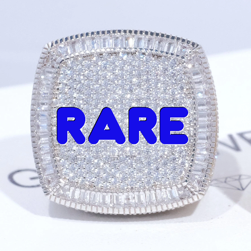 CUSTOM LETTER 3D ICED RING