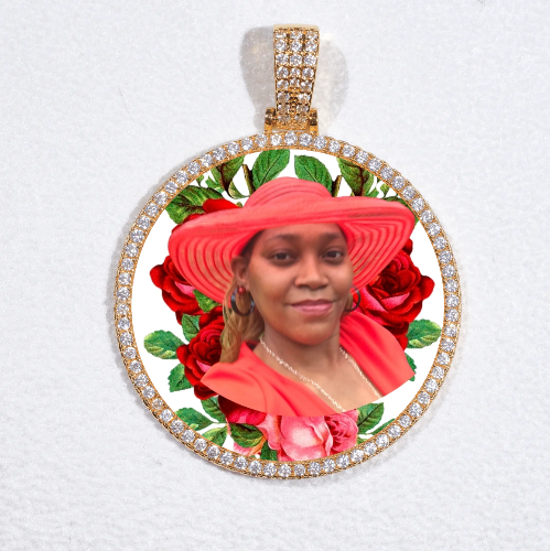 MEDIUM 3D CIRCLE CUSTOM PICTURE PENDANT