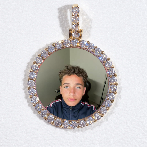 3D CIRCLE CUSTOM PICTURE PENDANT SMALL SIZE