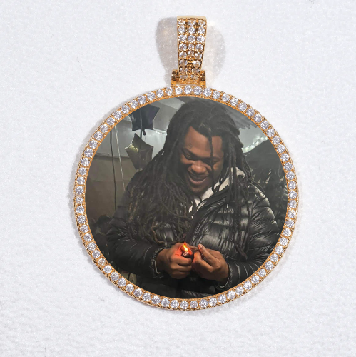MEDIUM 3D CIRCLE CUSTOM PICTURE PENDANT
