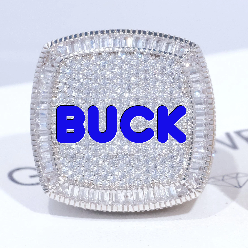 CUSTOM LETTER 3D ICED RING