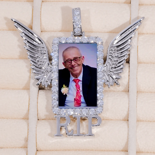 RIP WING 3D CUSTOM PICTURE PENDANT