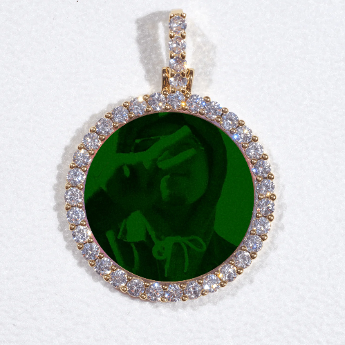 3D CIRCLE CUSTOM PICTURE PENDANT SMALL SIZE