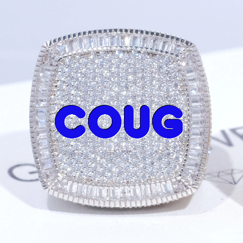 CUSTOM LETTER 3D ICED RING