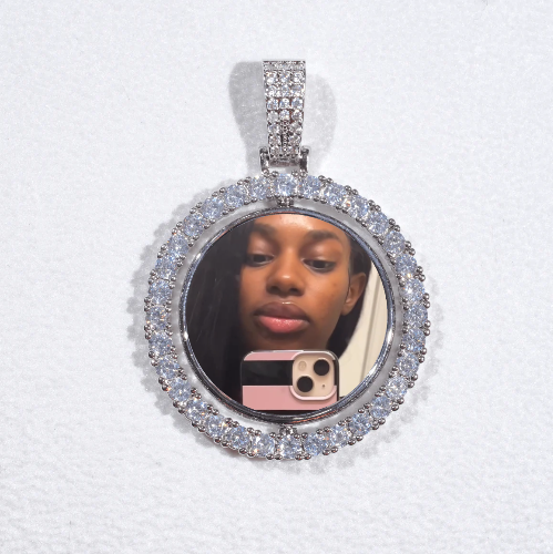3D Spinning 2-Faced Custom Picture Pendant
