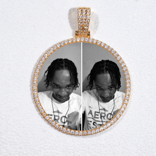 MEDIUM 3D CIRCLE CUSTOM PICTURE PENDANT