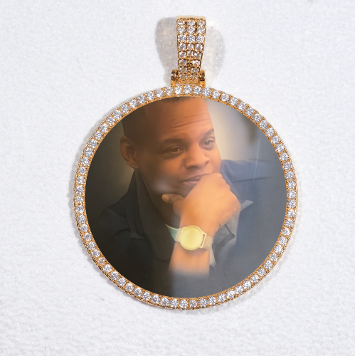 MEDIUM 3D CIRCLE CUSTOM PICTURE PENDANT