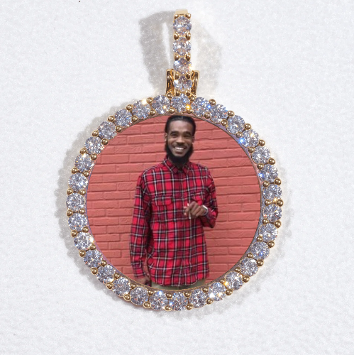3D CIRCLE CUSTOM PICTURE PENDANT SMALL SIZE
