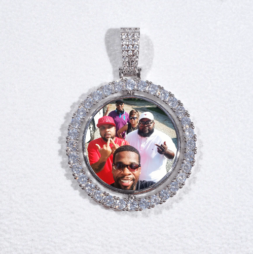3D Spinning 2-Faced Custom Picture Pendant