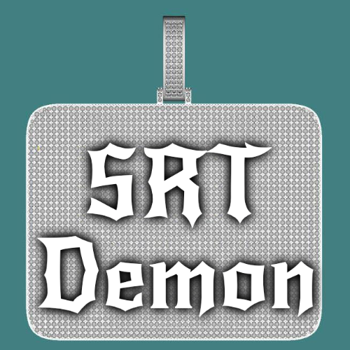 CUSTOM LETTER NECKLACE 3D BIG SQUARE