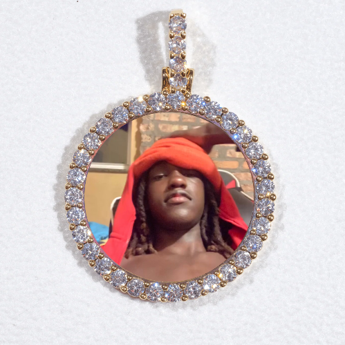 3D CIRCLE CUSTOM PICTURE PENDANT SMALL SIZE