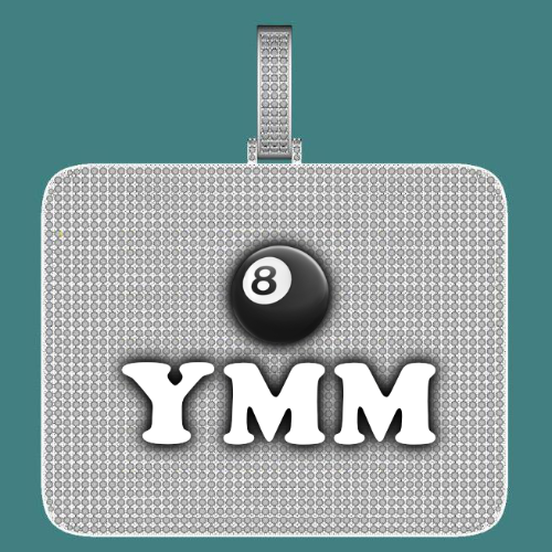 CUSTOM LETTER NECKLACE 3D BIG SQUARE