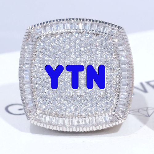 CUSTOM LETTER 3D ICED RING