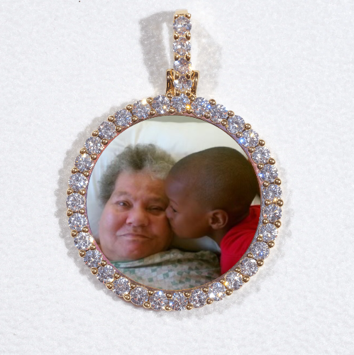 3D CIRCLE CUSTOM PICTURE PENDANT SMALL SIZE