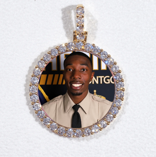 3D CIRCLE CUSTOM PICTURE PENDANT SMALL SIZE