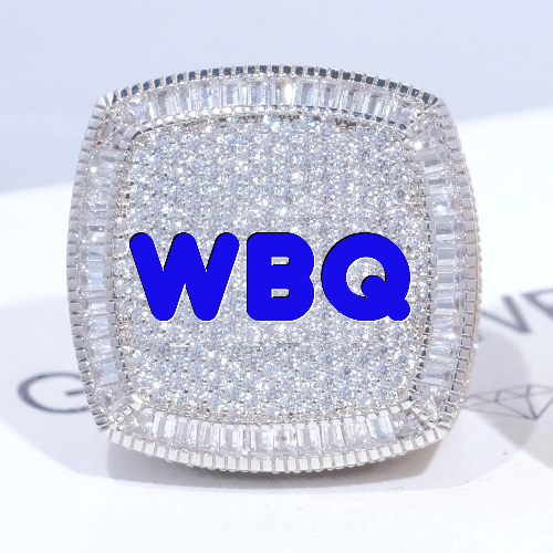 CUSTOM LETTER 3D ICED RING