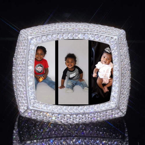 3D CUSTOM PICTURE ICED RING