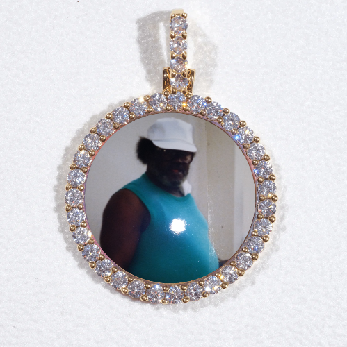 3D CIRCLE CUSTOM PICTURE PENDANT SMALL SIZE