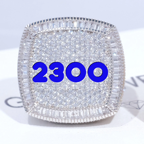 CUSTOM LETTER 3D ICED RING