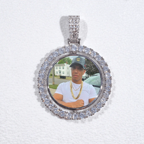 3D Spinning 2-Faced Custom Picture Pendant