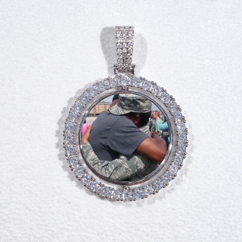 3D Spinning 2-Faced Custom Picture Pendant