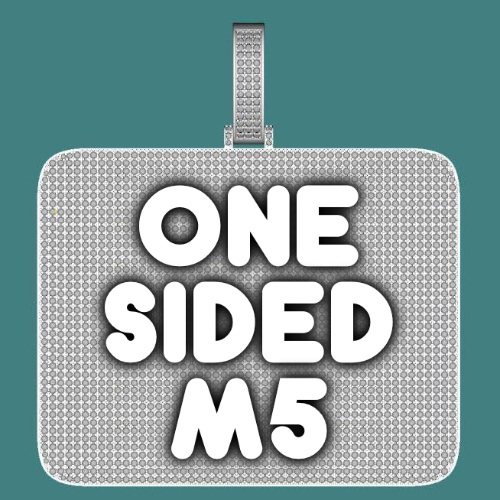 CUSTOM LETTER NECKLACE 3D BIG SQUARE
