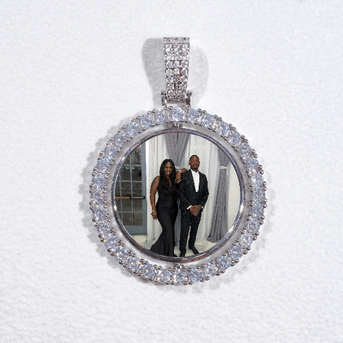 3D Spinning 2-Faced Custom Picture Pendant