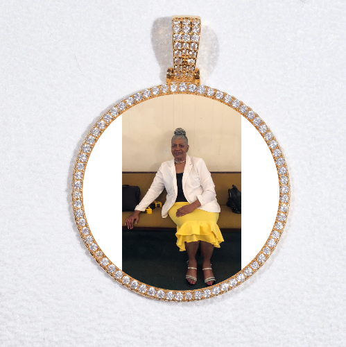 MEDIUM 3D CIRCLE CUSTOM PICTURE PENDANT