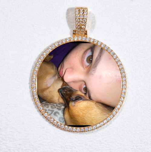 MEDIUM 3D CIRCLE CUSTOM PICTURE PENDANT