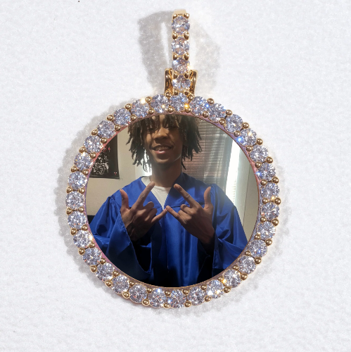 3D CIRCLE CUSTOM PICTURE PENDANT SMALL SIZE