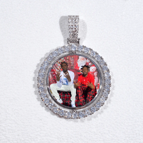 3D Spinning 2-Faced Custom Picture Pendant