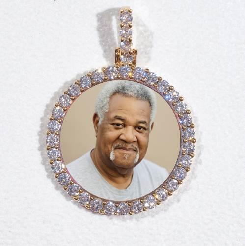 3D CIRCLE CUSTOM PICTURE PENDANT SMALL SIZE