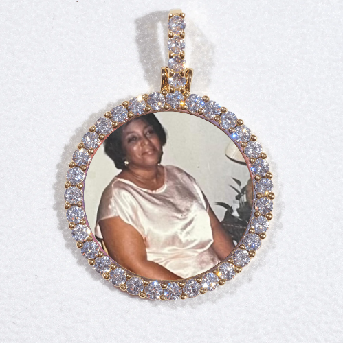 3D CIRCLE CUSTOM PICTURE PENDANT SMALL SIZE