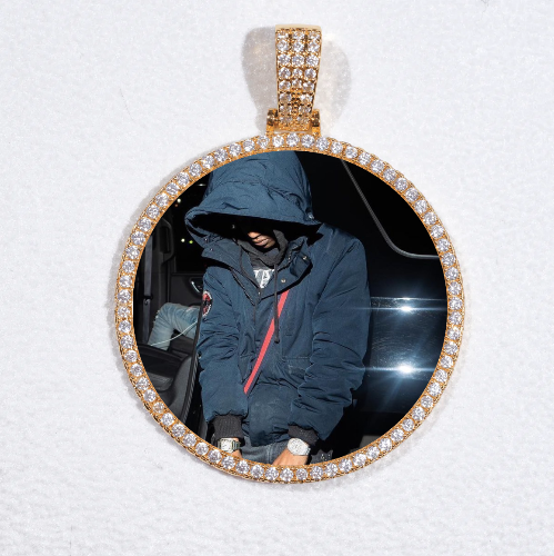 MEDIUM 3D CIRCLE CUSTOM PICTURE PENDANT