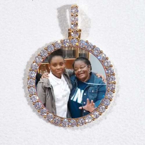 3D CIRCLE CUSTOM PICTURE PENDANT SMALL SIZE