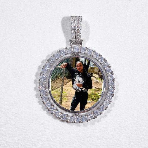 3D Spinning 2-Faced Custom Picture Pendant