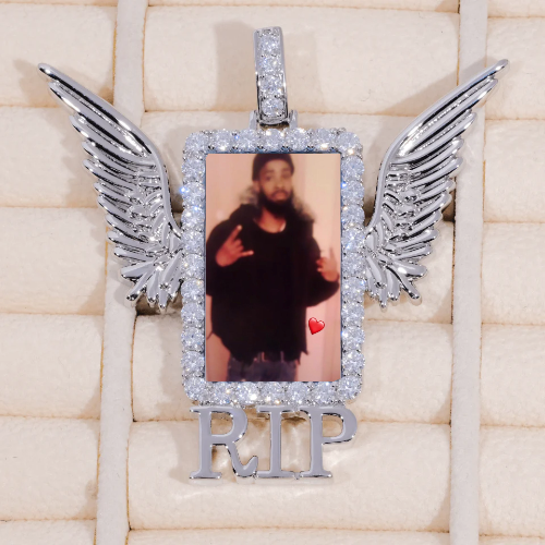 RIP WING 3D CUSTOM PICTURE PENDANT