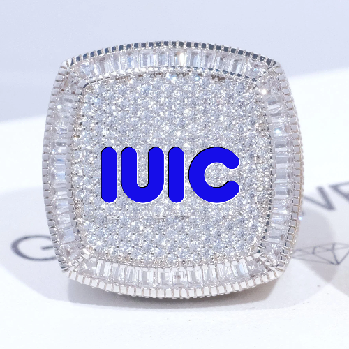 CUSTOM LETTER 3D ICED RING