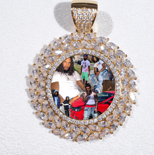 Large 3D Wheat Ear Custom Picture Pendant