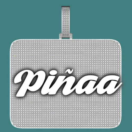 CUSTOM LETTER NECKLACE 3D BIG SQUARE