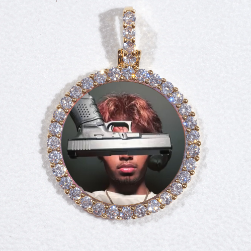 3D CIRCLE CUSTOM PICTURE PENDANT SMALL SIZE