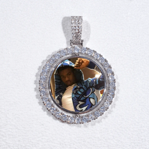 3D Spinning 2-Faced Custom Picture Pendant